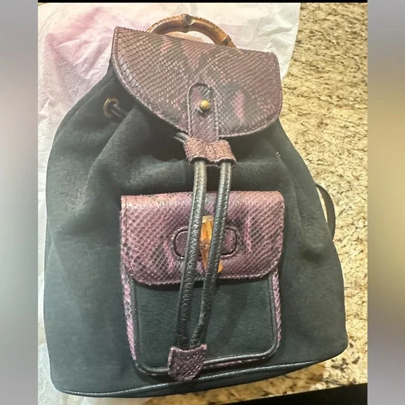 🌸🌸🌸🌸Authentic Mini Gucci Backpack with Bamboo handle - Picture 4 of 12